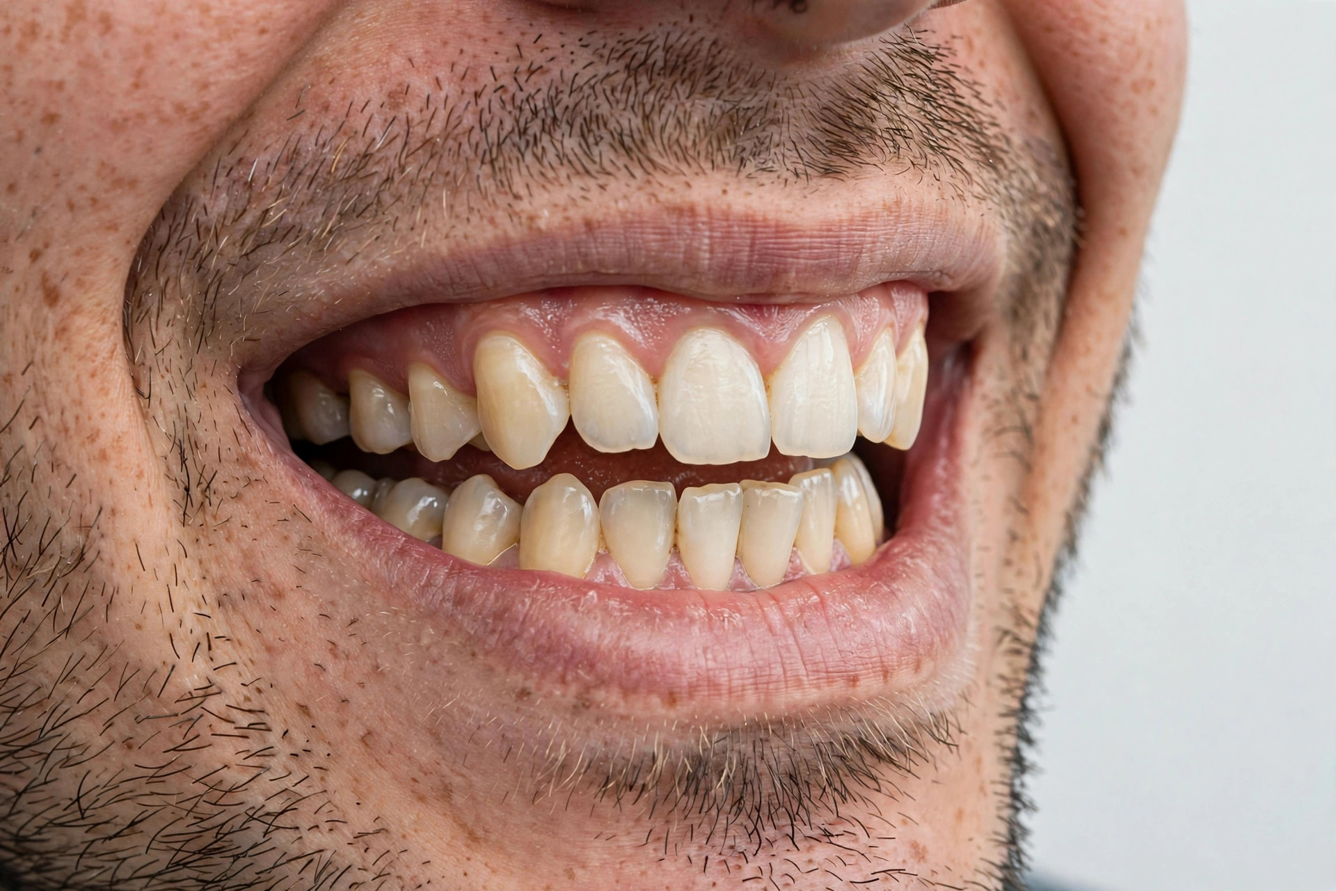 Teeth after alignment